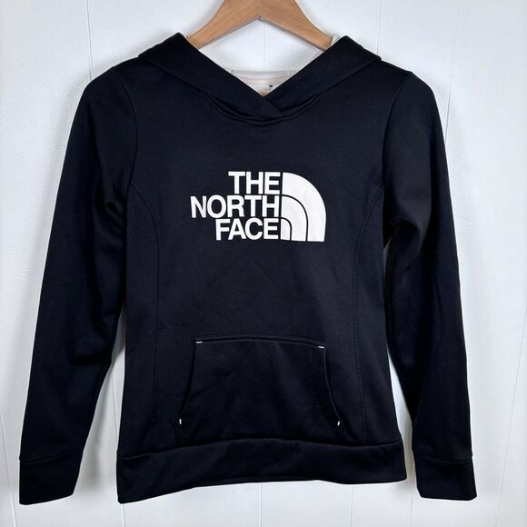 The North Face Tops - North Face Hoodie Women's‎ XS Long Sleeve Pullover Hoodie Black Half Dome Logo